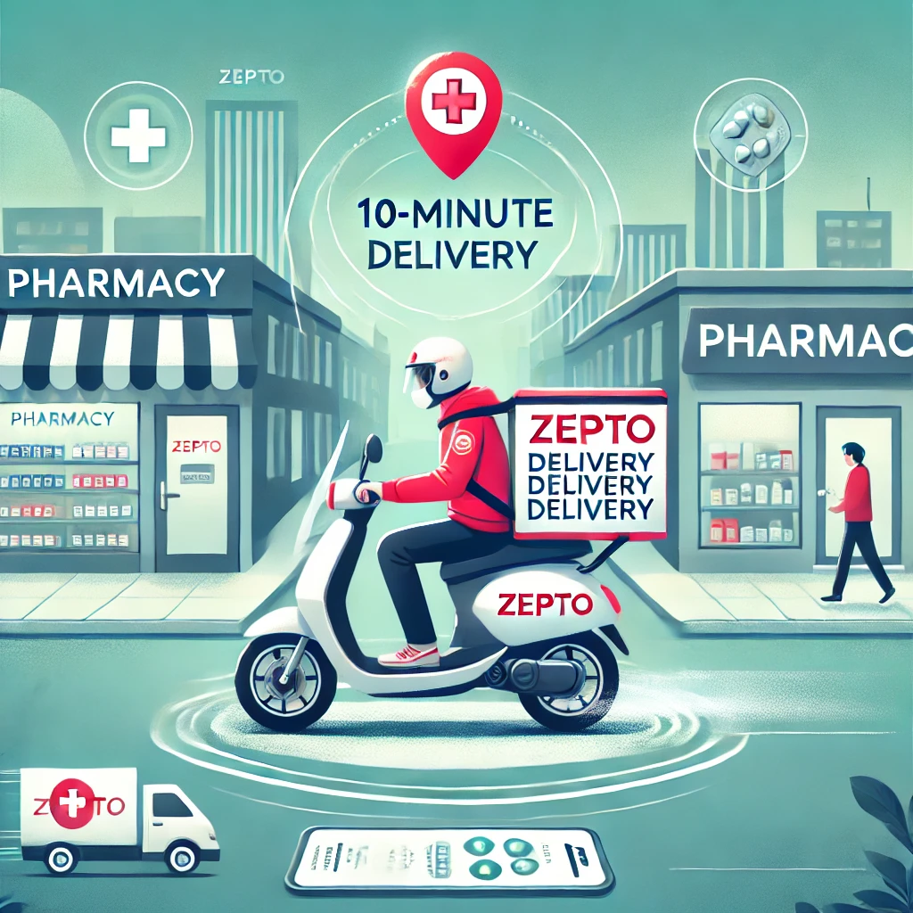 How does Zepto's medicine delivery service work?